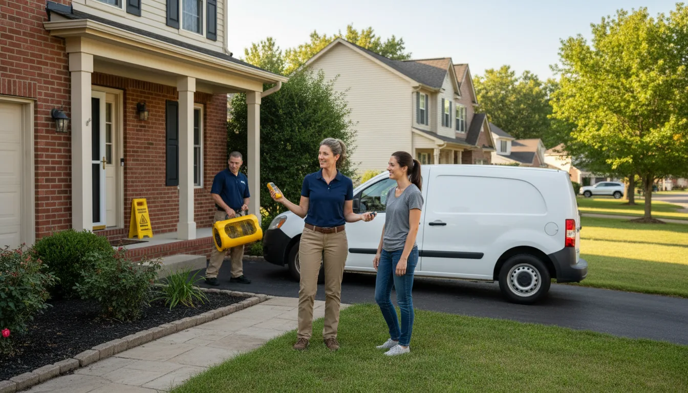 Residential water damage restoration in Morenci, AZ